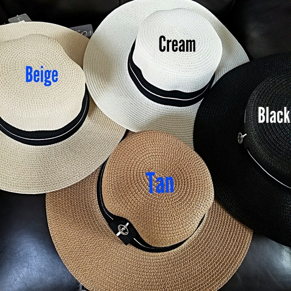 $7 ⭐️ Oversized Summer Brimmed Floppy Hat 4 Colors Available - Picture 2 of 4